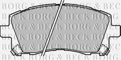 BORG & BECK bbp1680 -  Комплект тормозных колодок, дисковый тормоз